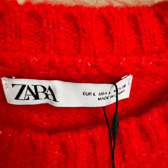 NWT ZARA CROP SWEATER - Picture 2 of 5